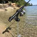 Brocraft Bank Fishing Rod Holder/Ground Adjustable Swivel Rod Holder/Bank Rod Holder