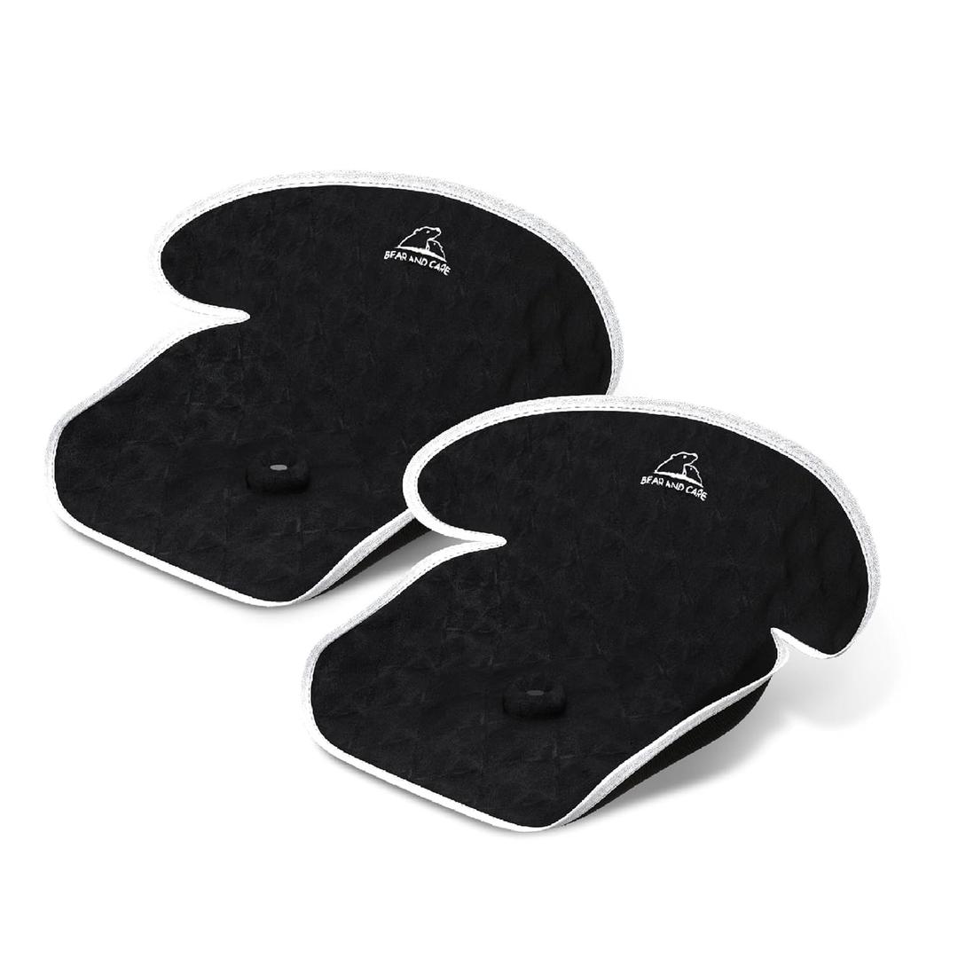 Piddle Pads - Strollers, Bouncers & Car Seat Pad, Waterproof & Machine-Washable Cover on Car Potty for Toddler Toilet Training (Black, 2 Count (Pack of 1))