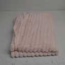 Bedsure GentleSoft Pink Throw Blanket for Couch - Cozy Soft Christmas Blankets for Women, Cute Small Fleece Throws for Girls, Pink Gifts Decor for Home Room, Crystal Pink, 50x60 Inches