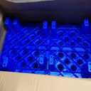 Plastic Pallets, 6pcs Blue Lightweight Nestable Polyethylene Pallets, Moisture-Proof Floor Pallets, Mini Spliceable Plastic pallets for Basement Storage Kitchen Garages L 19.7" x W 11.8"x H 3.9"