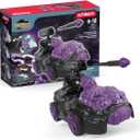 Schleich Eldrador Creatures - 7" Stone CrashMobile with Mini Creature Playset - Pull-Back Action, Shooting Toy Car for Boys and Girls - Cool, Purple Fantasy Action Figure for Kids Age 7+
