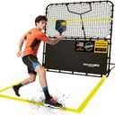 7x7 FT Pickleball Rebound Net, Pickleball Net for Dinks Volleys Hits Training, Freely Adjustable Angle Various Ball Practice Rebounder for Outdoor Indoor