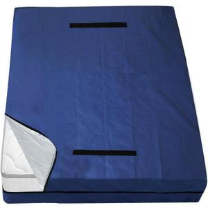 Mattress Bags for Moving and Storage,Waterproof Mattress Cover for Moving with Heavy Duty Handles, Strong Zipper, Reusable Mattress Storage Bag, Moving Supplies & Moving Bags,Full Size,Navy,2 Pack