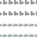 1010 Series Aluminum Extrusion Profiles Fastener T-Solt Nuts and Bolts, 40pcs 10 Hardware Slide Nuts Hex Screw for 1 Inch x 1 Inch Aluminium Extruded Profil Rail
