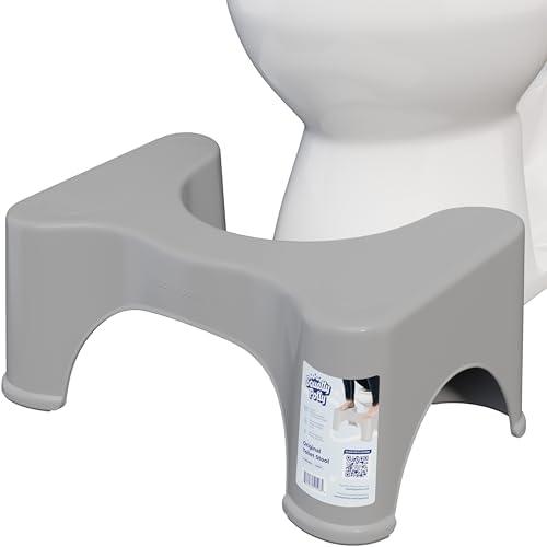 Squatty Potty The Original Bathroom Toilet Stool Height, Grey, 9"