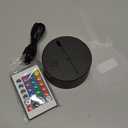 AZIMOM 3D Illusion Lamp Electric Guitar Remote Control 16 Colors Night Light for Kids Smart Touch Bedside Lamps Bedroom Decoration Boys & Girls Women Birthday Gifts