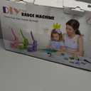 Button Maker Machine Pin Maker 1''+1.25''+2.25'' Button Making Supplies, DIY 300 Pinback Button/10 Keychain Badge/10 Bottle Opener Button/10 Flat Badge for Christmas Party (Green, 1''+1.25''+2.25'')