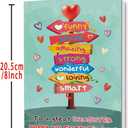 6 x Valentines Cards for Daughter | Funny Daughter Valentines Cards Gifts from Dad Mom Parent with Printed Message Inside