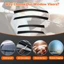 Rain Guards Compatible with 2015-2019 Hyundai Sonata,Tape-On Side Window Visor Wind Deflector Vent Visors Car Accessories 4pcs