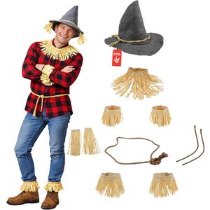 Nicky Bigs Novelties Wizard Felt Hat Witch Sorcerer Hats Adult Costume Scarecrow Accessory for Halloween (Grey)