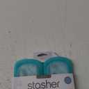 Stasher Premium Silicone Reusable Food Storage Pocket Bags, 2-Pack, Clear + Aqua, Multi-Use Food Storage Bags, Lunch Bag, Travel Containers, BPA Free, Leak-free, Dishwasher-Safe, Eco-friendly, 4 Oz