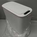 Cesun Automatic Motion Sensor Bathroom Trash Can with Lid, 2.6 Gallon Touchless Trash Bin, Smart Plastic Slim Garbage Can Small White Wastebasket for Toilet, Office, rv, Bedroom, Living Room