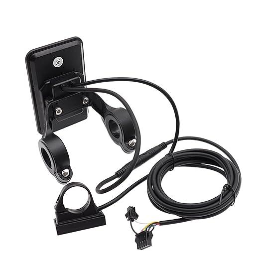 BS E-Bike LCD Display, Screen & 22.2mm-28.6mm Handlebar Compatibility with Temperature Resistance Easy Install Vehicle Data Display