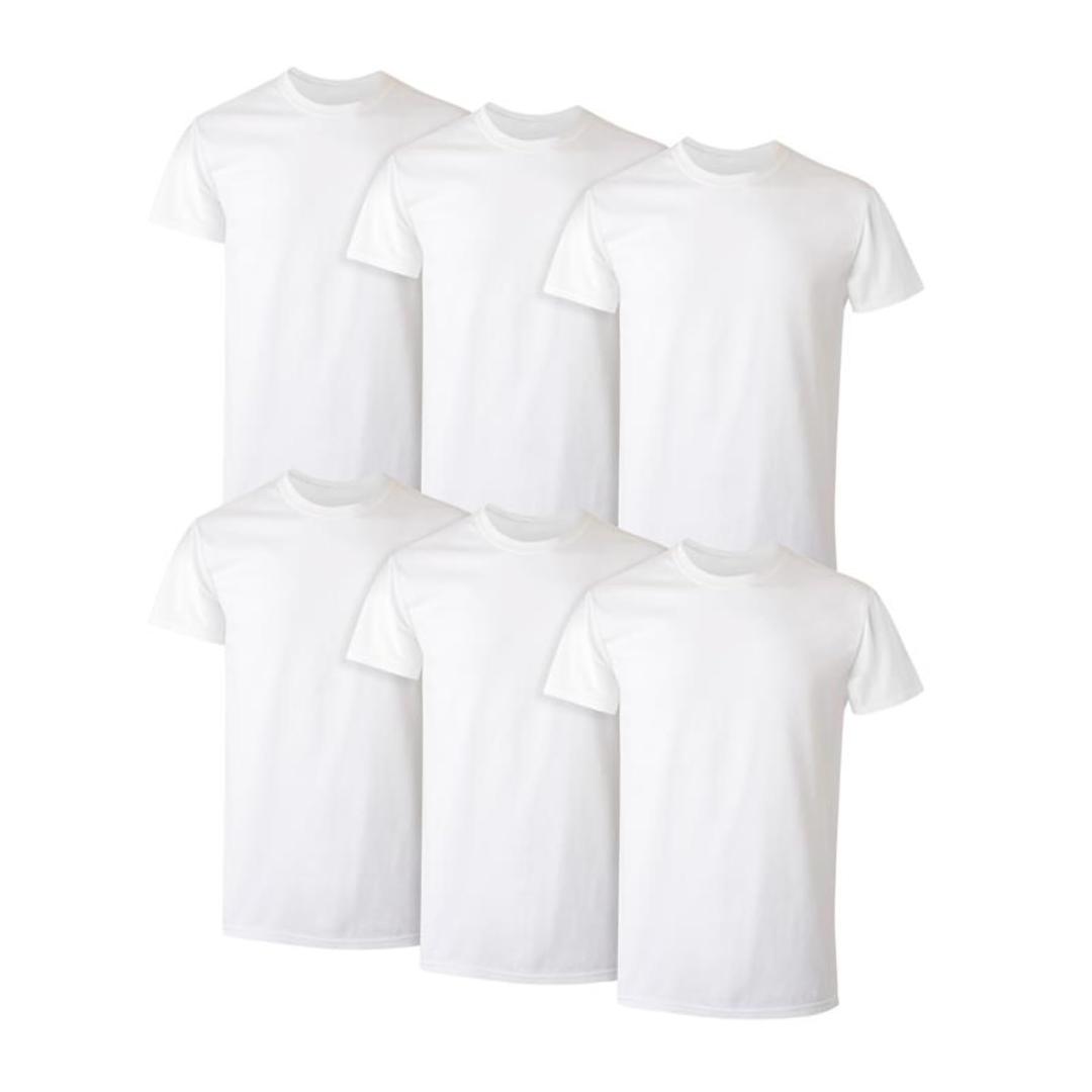 Hanes Men's Undershirt Packs, Stay-Tucked Soft Cotton Undershirts, Best Undershirts for Men, White Multipacks L 42-44"