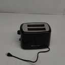 Toastmaster 2-Slice Cool Touch Toaster, Black with Stainless Accent