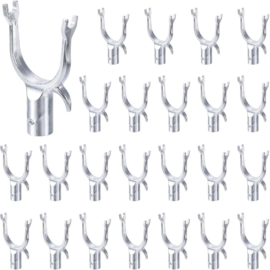 PATIKIL 24 Pack Metal Tree Branch Support Kit - Propping Up Fruit Tree & Vineyard Garden Orchard, Silver