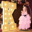 imprsv 4FT Marquee Light Up Letters, Large Light Up Letters for Birthday Party Decor Wedding Decorations, Marquee Letters for Party Decoration Large Marquee Letters Arch Kit Decorations Letter K