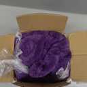 Ultra Soft Fleece Blanket Throw Size - Flannel Fleece Luxury Throw Blanket - Lightweight for Couch Bed Chair - Thick, Warm and Breathable - All Season Cozy Anti-Static Microplush Bedding, Purple