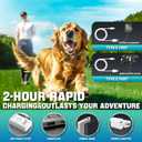 Dog Shock Collar with Remote Control- Training Collar for Small Medium Large Dogs, Electric Collar for Dogs Training Rechargeable, E Collar with Beep, Vibration & Shock-Lock Keypad