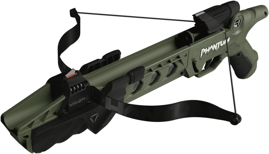 BARNETT Phantum Series Suction Crossbow, Pump Action Suction Dart Crossbow Flies Over 30 Feet, Safe Indoors & Out, Ages 8+, (OD Green)