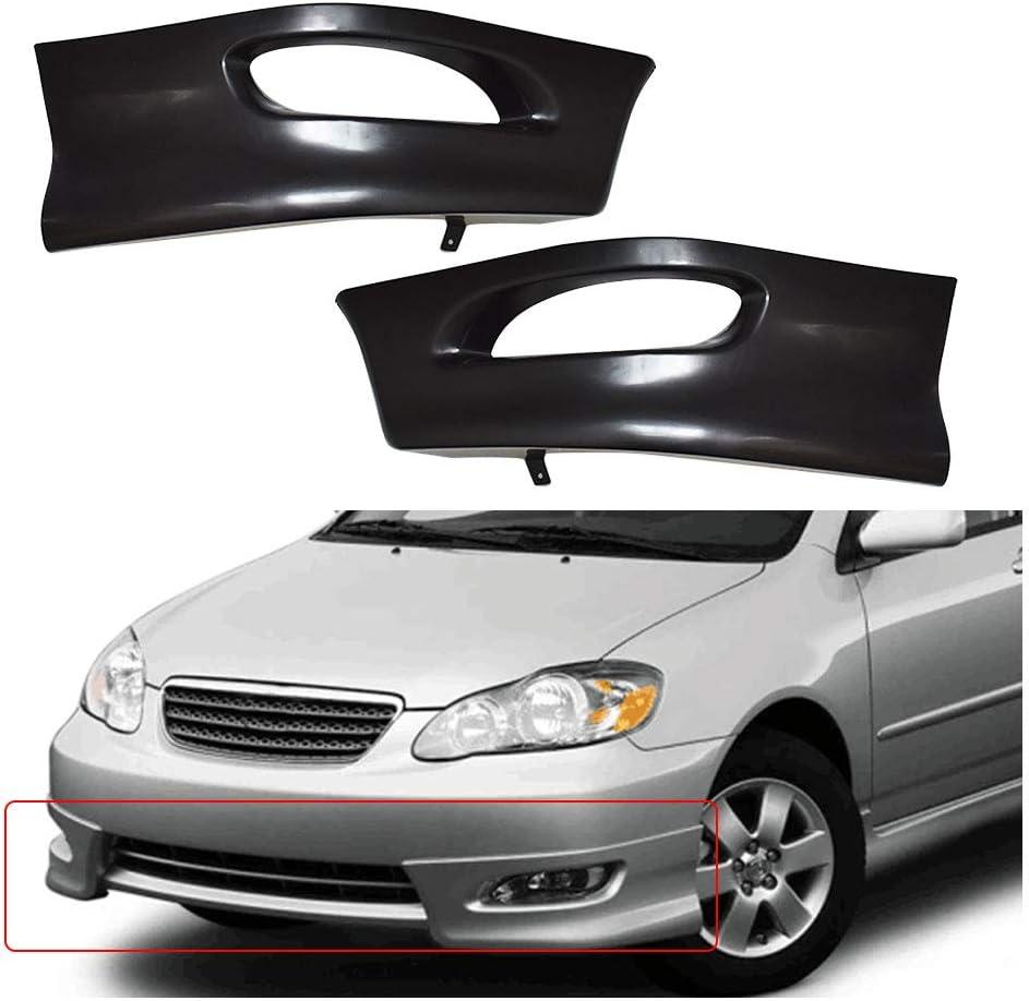 Labwork Front Bumper Lip Splitter Chin Spoiler Body S Style Replacement for Toyota Corolla 2005-2008