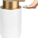 Soap Liquid Dispenser Ceramic with Easy-to-Press Pump Hand Liquid Dispenser (Can't Foam) for Shampoo Bathroom Countertop 13.5 oz