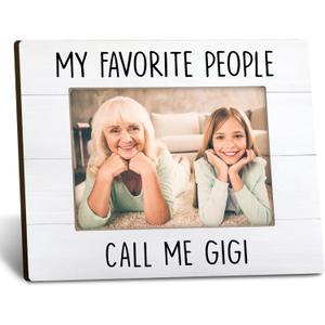 Gigi Gifts Picture Frames 8x10, Gigi Gifts for Grandma Photo Frame, Mothers Day Birthday Gift for Grandma Nana from Grandkids, My Favorite People Call Me Gigi Picture Frame for Tabletop Wall