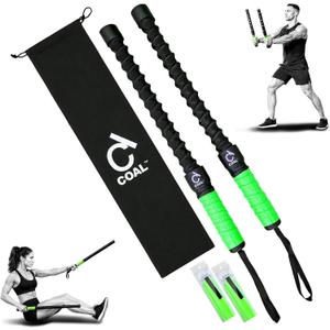 COAL Weighted Ropeless Battle Ropes with Grip Tape Handles for Home Gym
Exercise Battle Ropes for Strength Building - Heavy Duty Fitness Rope for HIIT & Cardio Workouts - Gym Equipment for Unisex