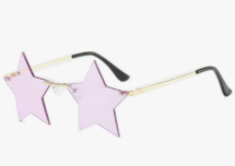Rimless Star shape Sunglasses Personality Sun Glasses for women/men Party glasses personality pentagram eyewears