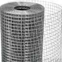 HORCH Hardware Cloth 1/2 inch 48 x 100 Ft 19-Gauge, Chicken Wire Fencing, Chicken Wire Mesh Roll, Mesh Wire Fencing, Gopher Wire for Underground, Rabbit Wire, Chicken Coop Cover, Cage Wire (Silver)