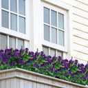 summer flower Purple Flowers Artificial, 14 Bundles Fake, UV Resistant Fake Lavender, Faux Silk Plants for Decorate Centerpieces Planter Garden Front Porch Yard