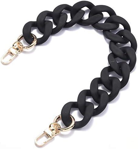 AUMEY Handbag Chain Straps Acrylic Purse Chain Strap Fashionable Replacement Purse Clutches Handles for Purse Handbags DIY
