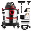 Shop-Vac 5989305 Wet/Dry Vacuum, 5 Gallon, 4.5 Peak HP Stainless Steel Vacuum, 1.25 Inch Diameter x 7 Foot Hose, 6 Ft Cord Length, Ideal for Jobsite, Garage, Car & Workshop