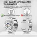GOLDTOLUCK Stainless Steel Band Compatible with Samsung Galaxy Watch 8 7 6 5 4 Classic FE Pro 40mm 44mm 46mm 43mm 47mm 45mm 42mm 20mm Men Women Milanese Replacement Metal Elegant Casual