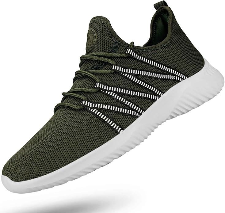 Feethit Mens Slip On Running Shoes Breathable Lightweight Comfortable Fashion Non Slip Sneakers for Men, 41
