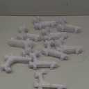 48 Pieces Mini Easel Stands Plastic Plate Stand Holder Display Picture Easel for Display Picture Frame Collectibles Desktop Weddings Party Home Decoration(5 Inch,Clear)