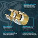 SharkBite Max 3/4 inch FNPT Slip Adapter, Push To Connect Brass Plumbing Fitting, Copper, CPVC, UR3486A