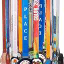 Shimeyao Medal Hanger Display Rotatable Medal Holder DisplayRotating Metals Display Rack Adjustable Award Holder Stand for Basketball Running Sports Race, 45+ Plaques (White)