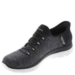 Skechers Women's Summits Dazzling Haze Hands Free Slip In Seakers, Size 9, Black White