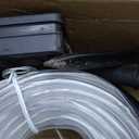 YEGUO Solar Christmas Lights Outdoor Waterproof, 2 Packs Each 33ft 100 LED Rope Lights, 8 Modes Fairy String Lights in Clear Thin Tube for Camping Fence Patio Garden Trampoline Deck (Purple)