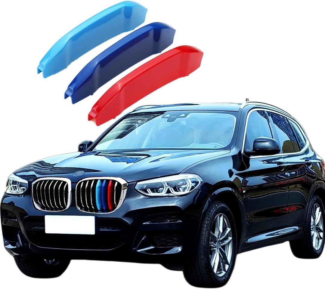 Automotive Grille Inserts for BMW X3 G01 2018-2021 X4 G02 2019-2021(NOT for AWD) 7 Grilles, Front Grill Accessories