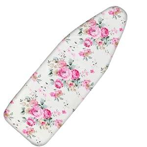 Eiqikayo Ironing Board Cover with Two 5MM Thick Feltpads, 13"x43"Heat Resistant Replacement Ironing Board Cover and Pad, Fits Standard Ironing Boards, Durability and Easy to Install