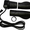 Generic Electric Bicycle Half Twist Throttle,Wuxing 76X SM Plug Left Hand,Half Twist Throttle for E Bike, Standard size, Black