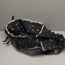 PJYuCien Dog Playpen Mesh Top Cover, Fits 36 Inch 4 Panels Regular Square Plastic Exercise Pet Pen, Adhesive Tape Connections, Black paw (Note: Cover Only, Fence Not Included)