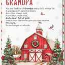 Pack of 10 BlinkWishes Christmas Card for Grandpa, Grandfather Merry Christmas Greeting Card with Envelope and Seal, Christmas Gift for Grandpa from Granddaughter, Grandson, Kids