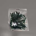 Christmas Ornament Hooks Green Tree Hanger - 20 PCS Reusable Silicone Clips, Cable Ties, Cord Organizers for Holiday Decorations Storage, Elastic Stretchable