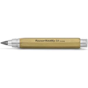 Kaweco SKETCH UP Clutch Pencil 5.6 mm 5B Brass with Lead Refill I Pencil 10.5 cm