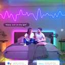 Neon Rope Lights, 16.4ft Smart RGB+IC LED Strip Lights with App & Remote Control, IP67 Waterproof Flexible Neon String Lights for Bedroom, Music Sync, DIY Multiple Modes for Wall Gaming Christmas Home