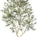 LYERSE 8ft Faux Olive Tree - Olive Trees Artificial Indoor with Large Olive Branches and Lifelike Olive - Artificial Olive Tree for Home Office House Living Room Decor