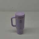 Takeya 40 oz Stainless Steel Tumbler with Lid and Two Straws, Premium Quality, Double Wall Insulated, With Handle, Keep Drinks Cold for Up to 24 Hours, Vivacity Purple